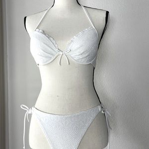 Victoria Secret white lace bikini